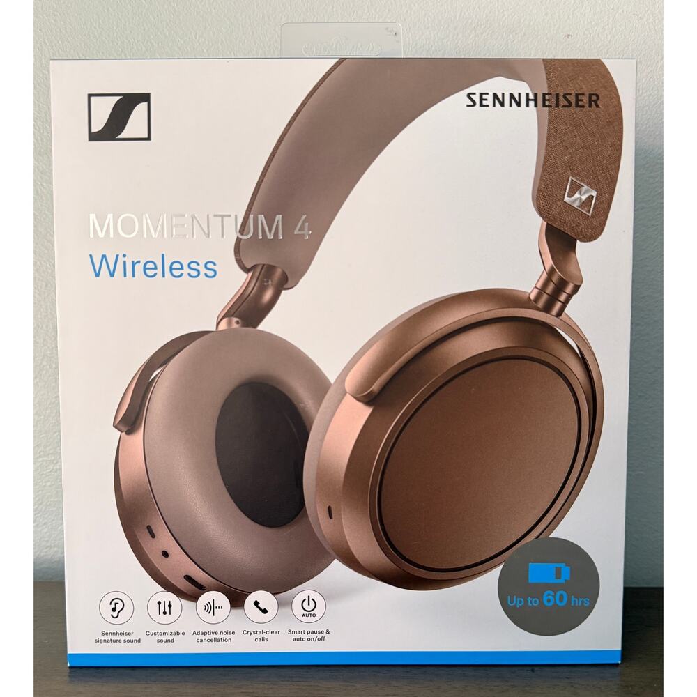 Sennheiser Momentum 4 Wireless Headphones Brown Copper Bronze New Sealed - Picture 13 of 13